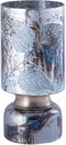 PTMD Navanah Blue Glass Stormlight Leaf Etched Round L