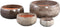PTMD Nayaa Brown Ceramic Pot Round Low SV4
