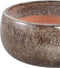 PTMD Nayaa Brown Ceramic Pot Round Low SV4