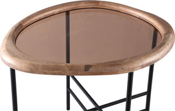 PTMD Neelix Natural Rubberwood Organic Coffeetable S