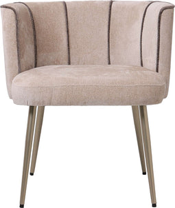 PTMD Nell Beige Dining Chair Aphrodite 3 Stripes