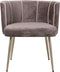 PTMD Nell Mocca Dining Chair Aphrodite 7 Stripes