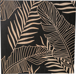 PTMD neron zwart houten paneel laser snijden palme