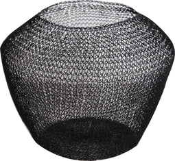 PTMD Nerrah Ronde Lampenkap - H15 x Ø20 cm - RVS - Zwart