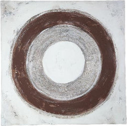 PTMD Nevis Cream Wall Panel Square With Circles