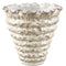 PTMD Nianh Cream Ceramic Pot Irregular Ribbed Round L