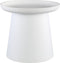 PTMD Nicca White polypropylene coffee table round high