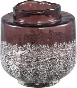 PTMD Niddy Ronde Vaas - H15 x Ø18,5 cm - Glas - Roze