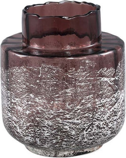 PTMD Niddy Ronde Vaas - H18 x Ø16 cm - Glas - Roze