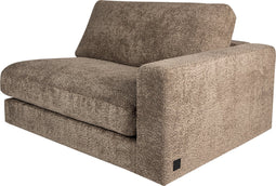 PTMD Nilla sofa armrest R SiC Ant5 Brown