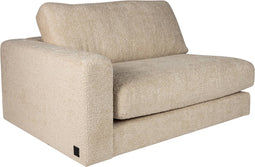 PTMD Nilla sofa with armrest L SiC Ant3 Sand