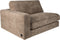PTMD Nilla sofa with armrest L SiC Ant5 Brown