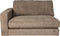 PTMD Nilla sofa with armrest L SiC Ant5 Brown