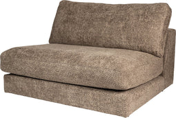 PTMD Nilla sofa without arm SiC Ant5 Brown