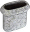 PTMD Nimma Grey Cement Pot Wide Top Oval L