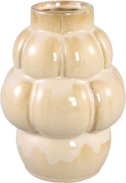 PTMD Nolay Vaas - 14 x 14 x 19 cm - Keramiek - Creme