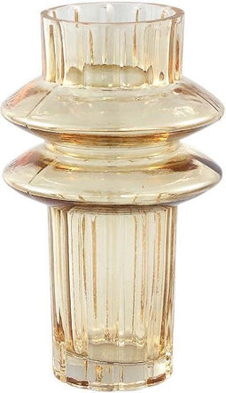 PTMD Norah Ronde Vaas - H24 x Ø14,5 cm - Glas - Geel