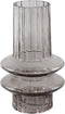 PTMD Norah Ronde Vaas - H24 x Ø14,5 cm - Glas - Grijs