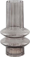 PTMD Norah Ronde Vaas - H30 x Ø16,5 cm - Glas - Grijs
