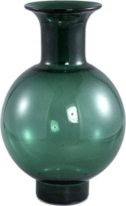 PTMD Nory Green Glass Bulb Vase Round Regular