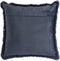 PTMD Nous Blue Velvet Cushion With Fringes Square L
