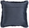 PTMD Nous Blue Velvet Cushion With Fringes Square S