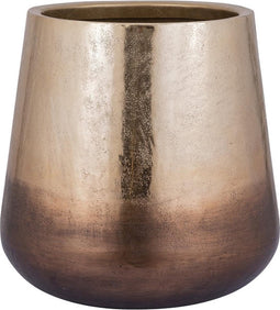 PTMD Nouska Bloempot - 48 x 48 x 48 cm - Aluminium - Goud