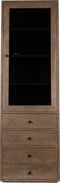 PTMD Oak Cabinet Armarium 1 door 4 drawers Glay