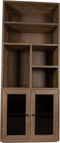 PTMD Oak Cabinet open Armarium 2-drs Glay