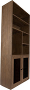 PTMD Oak Cabinet open Armarium 2-drs Glay