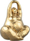 PTMD Oday Gold Ceramic Women Statue Sitting A