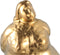 PTMD Oday Gold Ceramic Women Statue Standing A