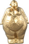 PTMD Oday Gold Ceramic Women Statue Standing B