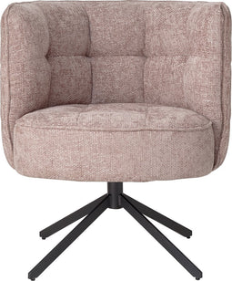 PTMD Odin Pink Diningchair Legacy 14 Flamingo Black Leg