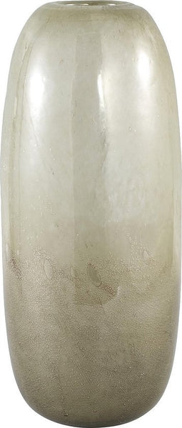 PTMD Oliva Ronde Vaas - H35 x Ø14,5 cm - Gemengd glas - Groen