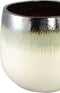 PTMD Oliver Cream Ceramic Pot Ombre Round SV3