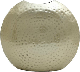 PTMD Oly Ovale Bloempot - 28 x 9 x 32 cm - Metaal - Zwart