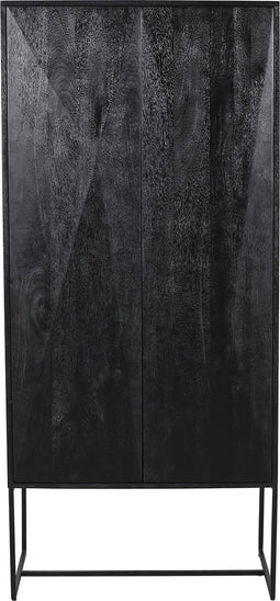 PTMD Onyx cabinet black 2 drs