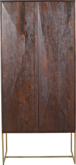 PTMD Onyx cabinet brown 2 drs