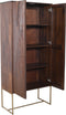 PTMD Onyx cabinet brown 2 drs