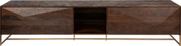 PTMD Onyx TV Cabinet Brown/Gold