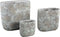 PTMD Ora Ovale Bloempot - 40 x 20 x 36 cm - Cement - Lichtgroen