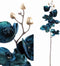 PTMD Orchidee Kunstbloem - 35 x 18 x 79 cm - Kunststof - Blauw