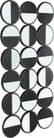 PTMD Oria Black Iron Mirror Eighteen Half Rounds