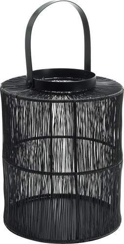 PTMD Orise Lantaarn - 20 x 20 x 25,5 cm - Ijzer - Zwart