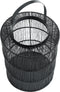 PTMD Orise Lantaarn - 25,5 x 25,5 x 33,5 cm - Ijzer - Zwart