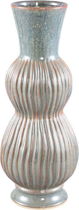 PTMD Oswald Blue Ceramic Pot High With Bulbs L