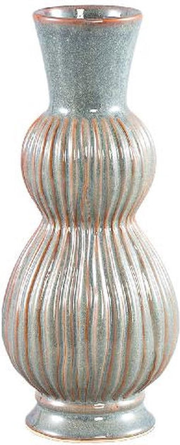 PTMD Oswald Blue Ceramic Pot High With Bulbs S