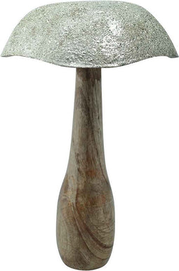 PTMD Paddenstoel van hout - 20 x 20 x 32 cm - Goud