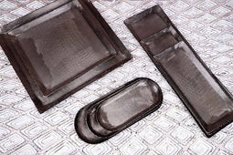 PTMD Pearce Ovale Schaal - 34 x 15 x 1,5 cm - Aluminium - Zilver